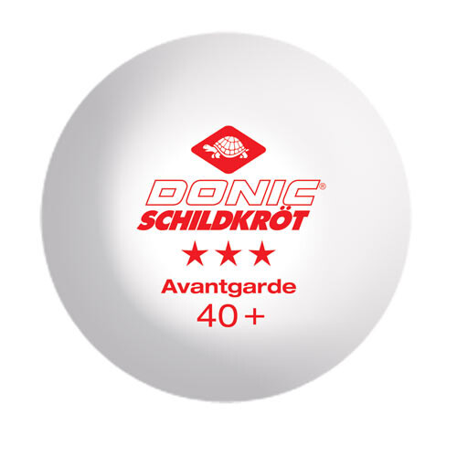Шарики для настольного тенниса Donic  Avantgarde 3*, 3 шт, белый.