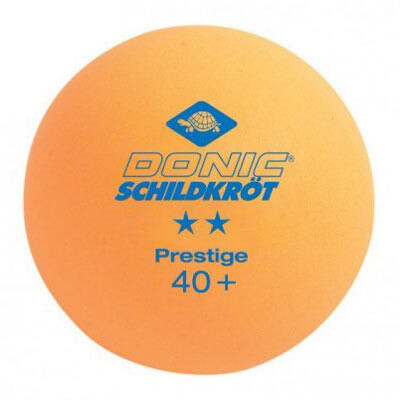 Шарики для настольного тенниса Donic Prestige 2*,  6шт, желтый +белый