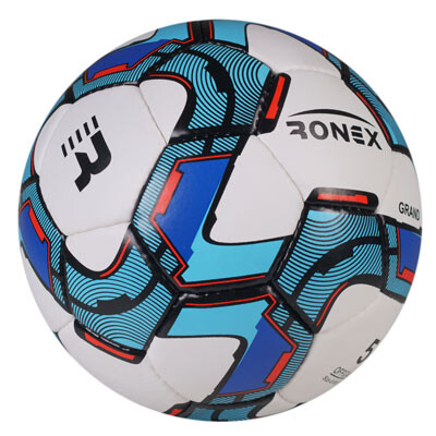 Мяч футбольный Grippy Ronex Grand синий. Скидка от 50 шт.