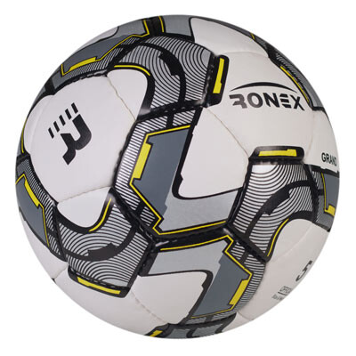 Мяч футбольный Grippy Ronex серый. Скидка от 50 шт.