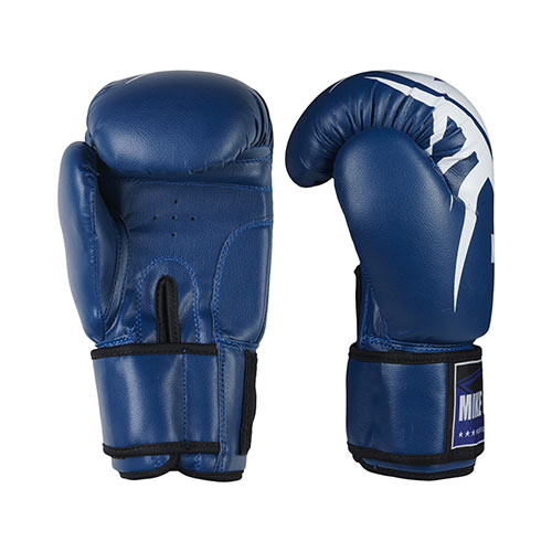 Боксерские перчатки Mike Tyson, PVC, 8oz, 10oz, 12oz, синий.