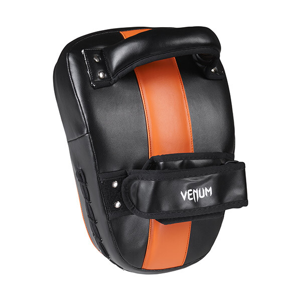 Лапа кобра Venum Flex, черный/оранж, жесткая рукоять.