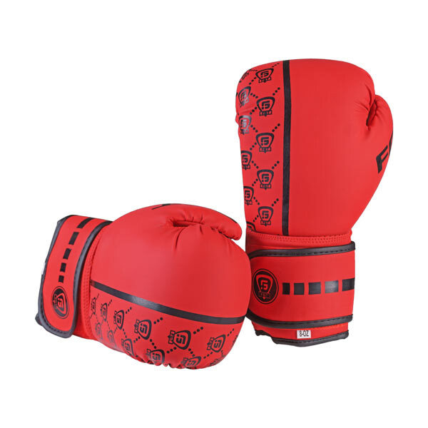 Боксерские перчатки FGT, 3310, 8oz, 10oz, 12oz, 14oz, красный.