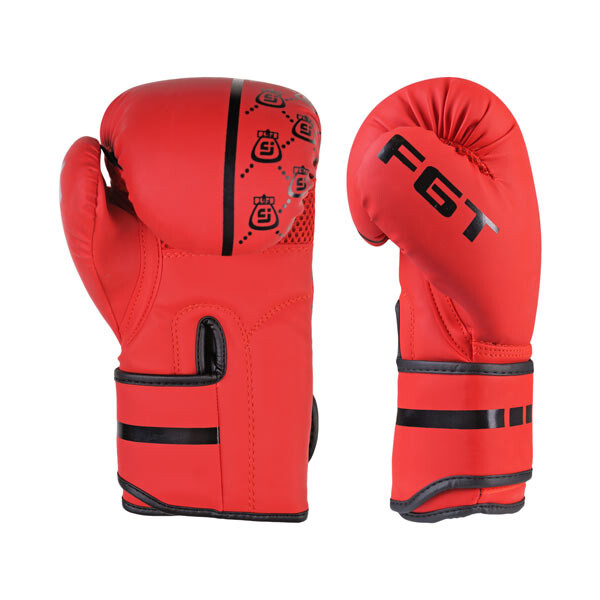 Боксерские перчатки FGT, 3310, 8oz, 10oz, 12oz, 14oz, красный.