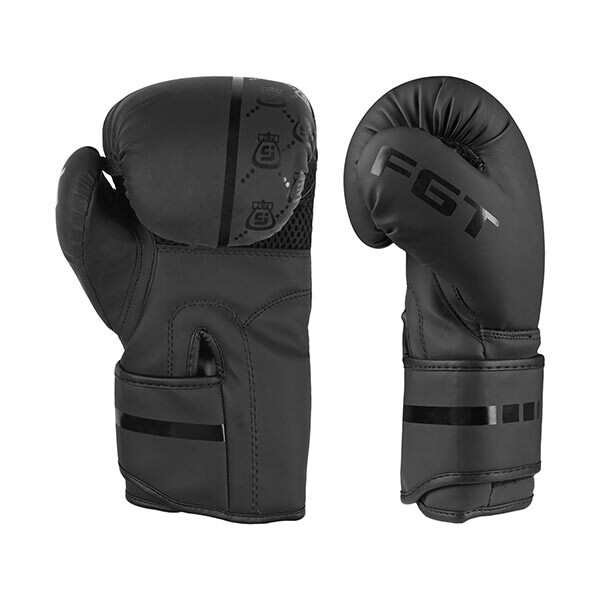 Боксерские перчатки FGT, 3310, 8oz, 10oz, 12oz, 14oz, черный.