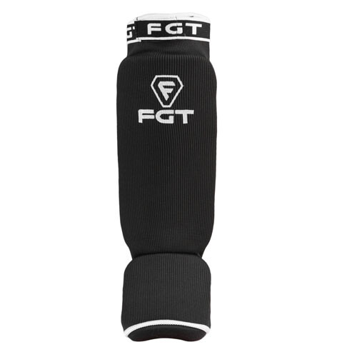 Защита ноги FGT, полиэстер, эластан, черный, липучка, размер S, M, L, XL.