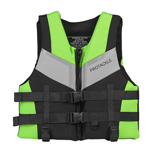 Страховочный жилет jet ski, неопрен, размер XL, 2XL, салатовый.