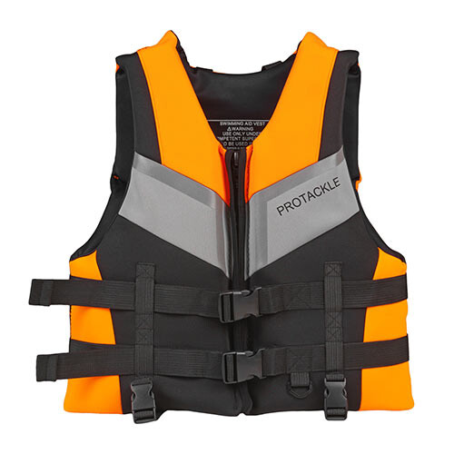 Страховочный жилет jet ski, неопрен, размер XL, 2XL, оранжеввый.