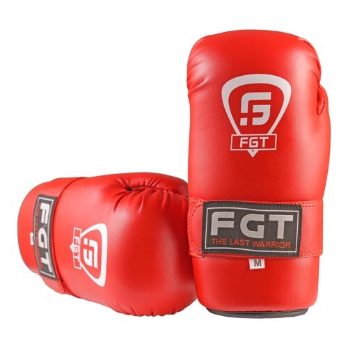 Перчатки FGT KungFu, ММА, 355DX, Flex, S, M, красный