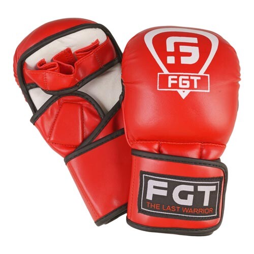 Перчатки FGT MMA, Flex415, размеры S, M, L,  красный.