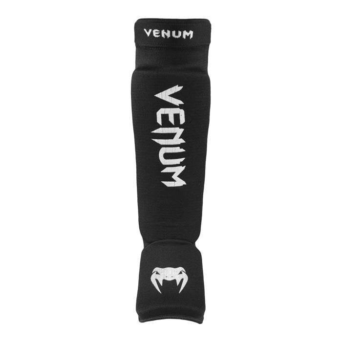 Защита ноги Venum, эластан, черный, липучка, размер S, M, L, XL.