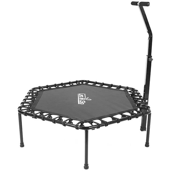 Фитнес батут с ручкой, 50"(126см) IronMaster, черный