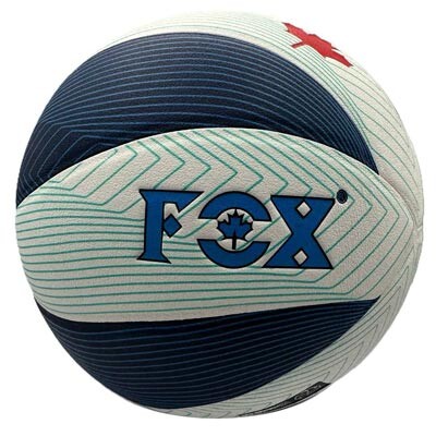 Мяч волейбольный  FOX 0427, бело-синий. Скидка на ящик.