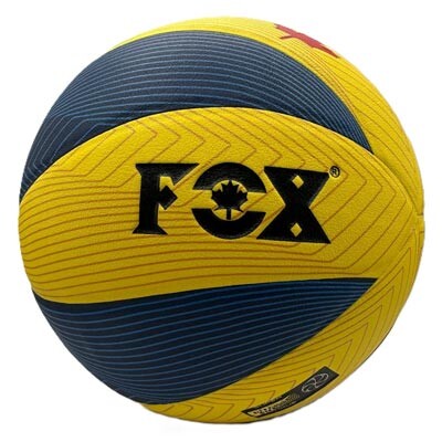 Мяч волейбольный  FOX 0427, желто-синий. Скидка на ящик.