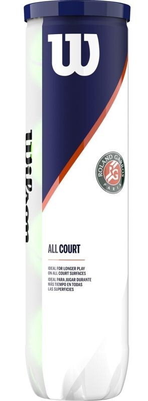 Мяч теннисный Wilson ROLAND GARROS ALL CT 4 BALL, 4шт.