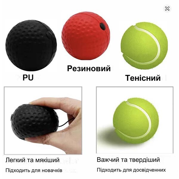 Эспандер, тренажер на голову FightBall 3 мяча.