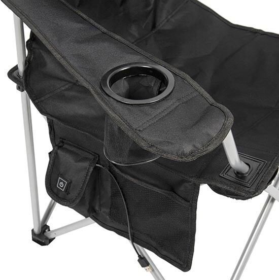 Складной походный стул Camp&GO Heated Deluxe Quad с подогревом.