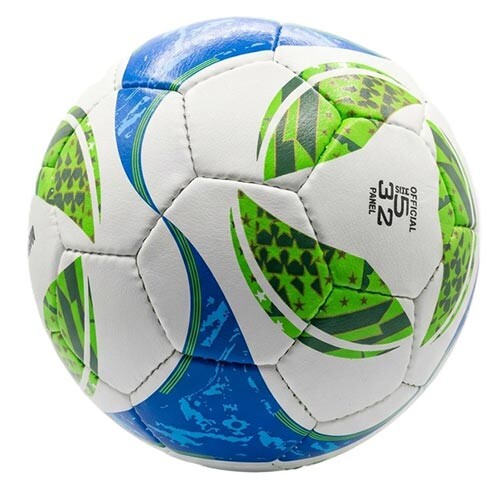 Мяч футбольный Grippy G-14 MLS PRO, белый/синий/зеленый. Скидка от 50 шт.   