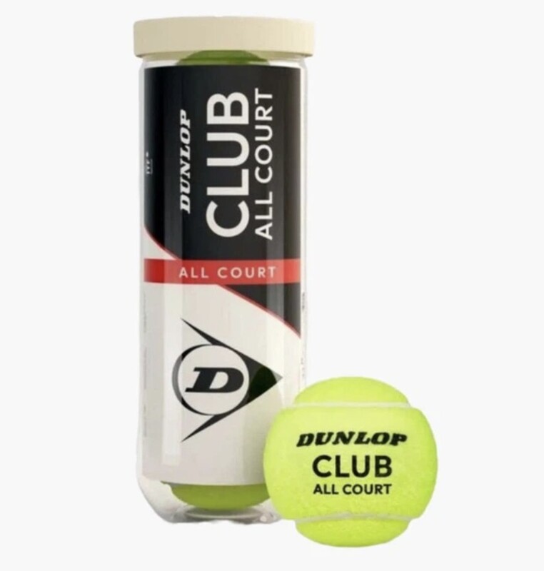 Мяч теннисный Dunlop CLUB all court, 3 шт, банка.