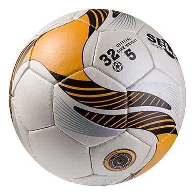 Мяч футбольный Grippy PRO GOLD Pearl, оранжевый. Скидка от 50 шт.