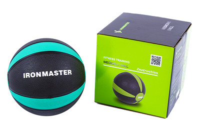 М'яч медбол IronMaster(4/1) 3кг, d=21см.