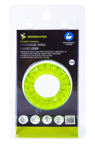 Эспандер кистевой IronMaster, массажный, 2шт,  IR97023.