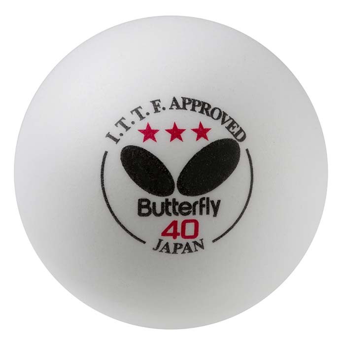 Шарики для настольного тенниса Butterfly***, 3шт, белый, BB-4803W.