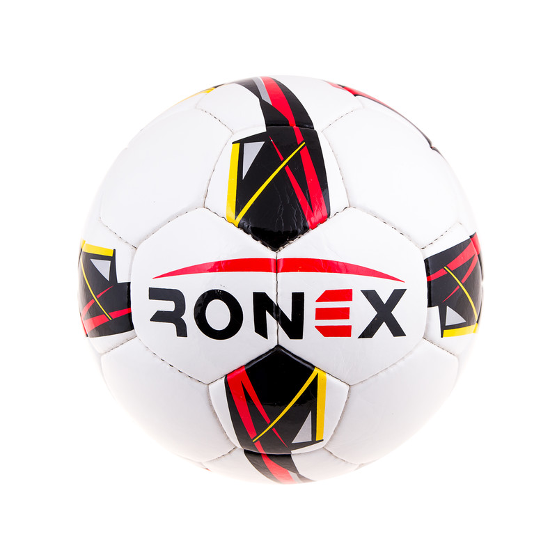Мяч футбольный DXN Ronex(JM), бело/красный. Скидка от 50 шт.