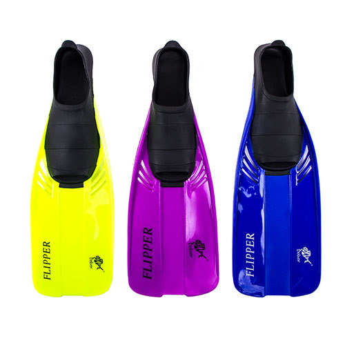Ласты Dolvor F17JR Flipper М(31-33) галоша, цвета в ассортименте. Скидка от 12 пар.