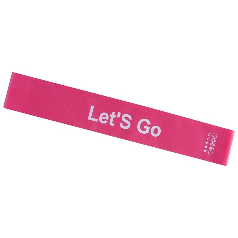 Лента сопротивления,  розовый, 600х50х0,7мм, Let'sGo. Усилие: Medium. Скидка от 100шт.