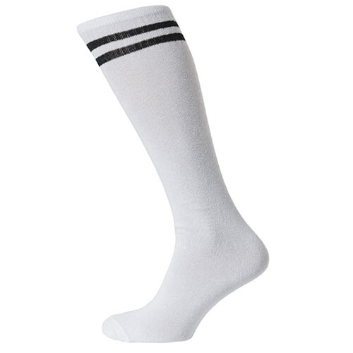 Гетры детские/подросток, х/б+эластан, бело-черный, разм 35-38.