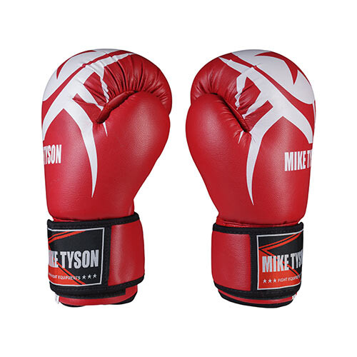 Боксерские перчатки Mike Tyson, PVC, 8oz, 10oz, 12oz, червоний 