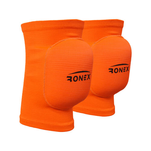 Наколенник волейбольный Ronex оранжевый, размеры S, M, L.
