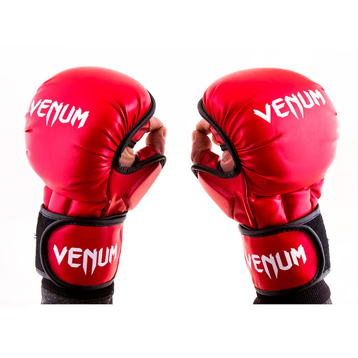 Перчатки Venum MMA, 415 Flex, S, M, L красный.