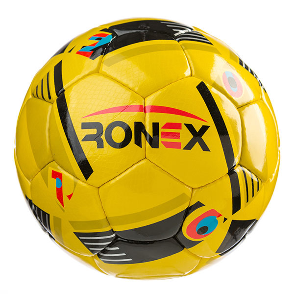 Мяч футбольный CordlySnake Ronex (AD16), желто/черный. Скидки.