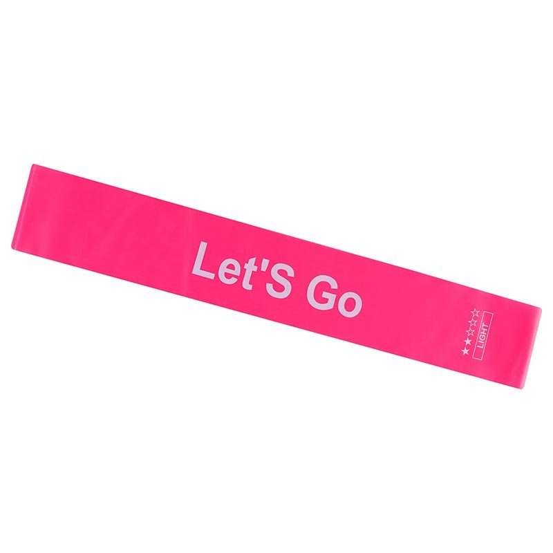 Лента сопротивления,  розовый, 600х50х0,5мм, Let'sGo. Усилие: Light. Скидка от 100шт.