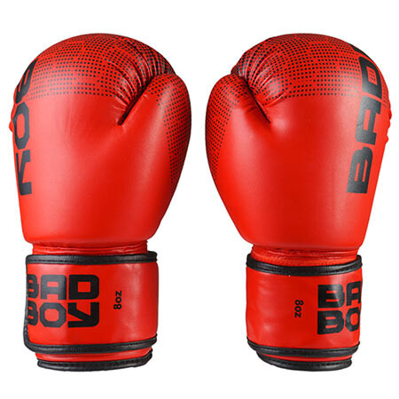 Боксерские перчатки BadBoy"жираф", DX, 8oz,10oz, 12oz, красный.