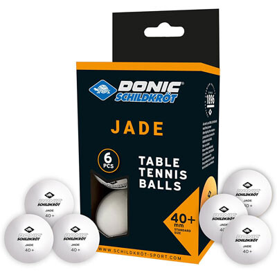 Кульки для настільного тенісу Donic Jade ball 40+, 6 шт., білий.