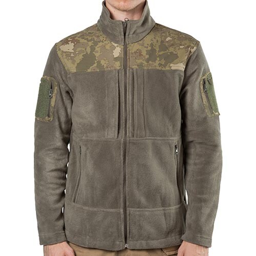Куртка флисовая Bikatex-4, олива, разм. XL, вставка на плечах.