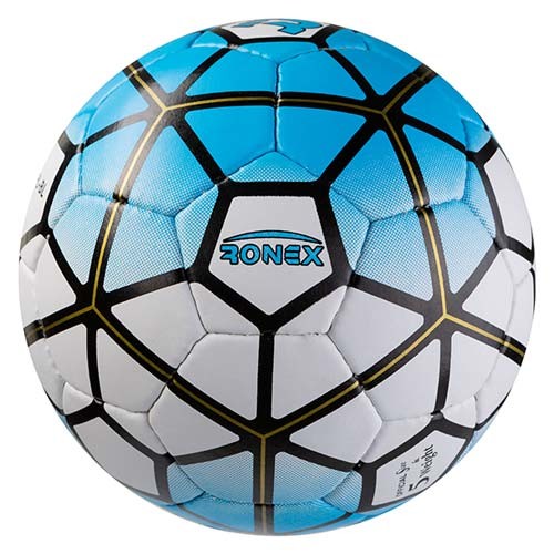 Мяч футбольный Grippy Ronex PL(ORDEM), голубой. Скидка от 50 шт.