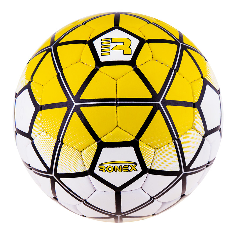 Мяч футбольный Grippy Ronex PL(ORDEM), желтый. Скидка от 50 шт.