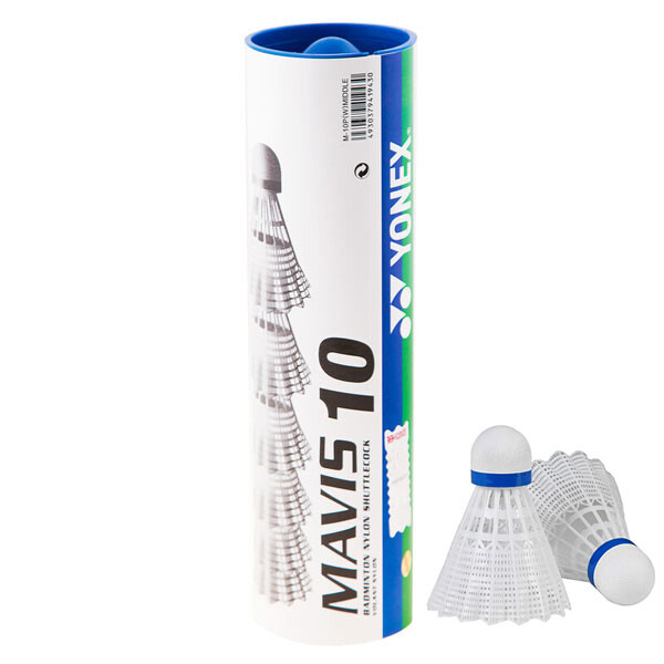 Воланы Yonex Mavis10 Profi, нейлон,  белый, 6 шт.