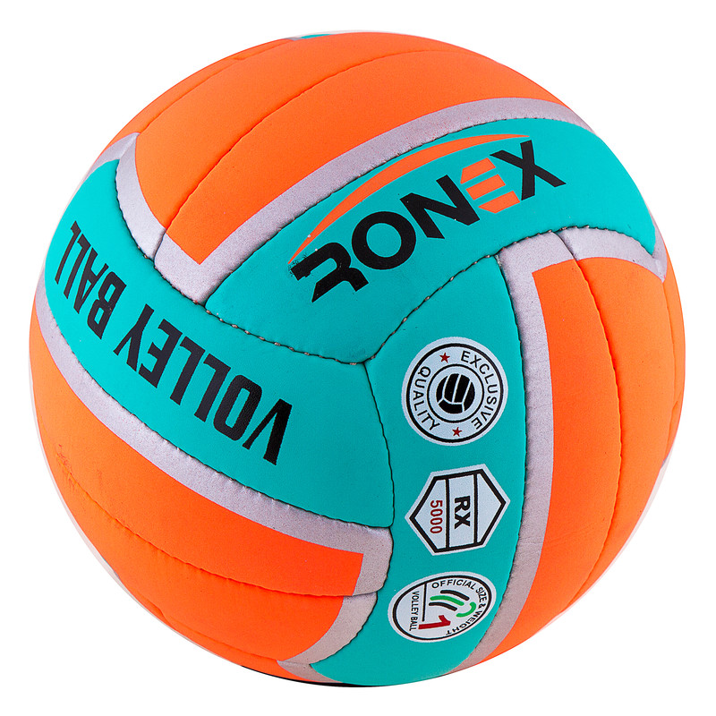 Мяч волейбольный Ronex Orange/Green Cordly. Скидка на ящик.