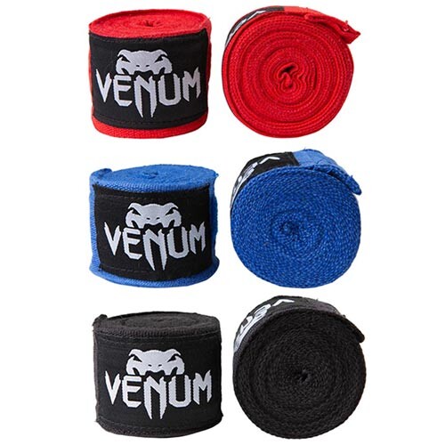 Бинт боксерський 3м, Venum, пара, чорний, синій, червоний.