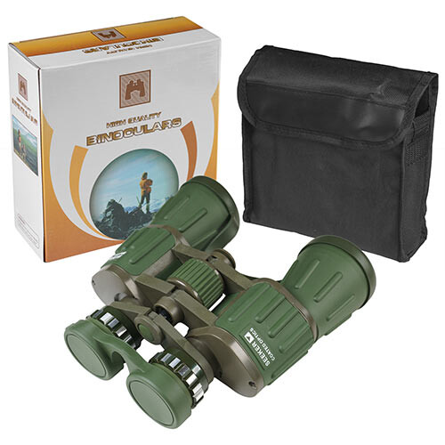 Бинокль Seeker 10x50, Zoom, зеленый.