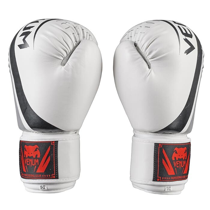 Боксерские перчатки Venum, DX-55, 10oz, белый-серебро.