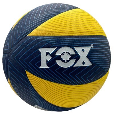 Мяч волейбольный  FOX 0427, желто-синий. Скидка на ящик.