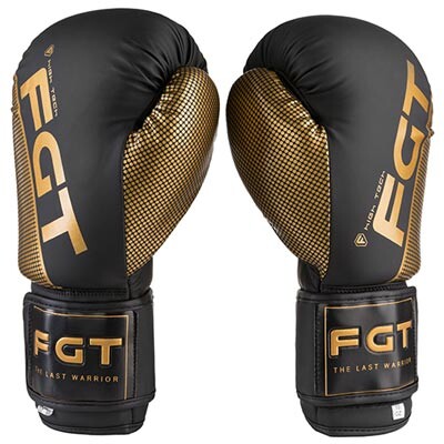 Боксерские перчатки FGT 2560, Flex, 8oz, 10oz, 12oz, черный/золото.