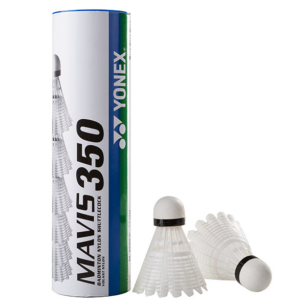 Воланы Mavis Yonex 350, белый, нейлон, 6шт