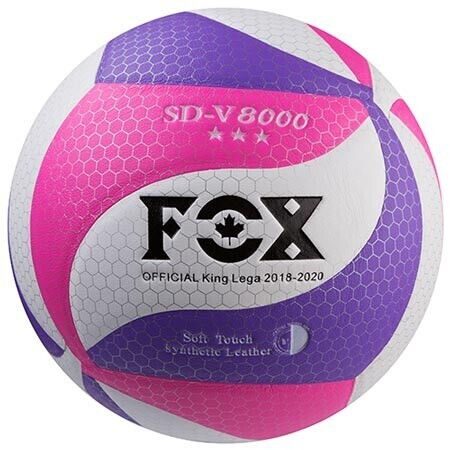 Мяч волейбольный FOXSDV8000, розовый. Скидка на ящик.